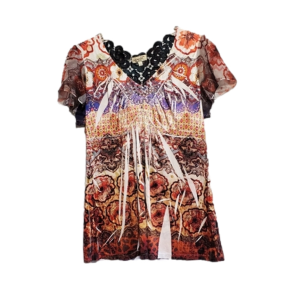 ONE WORLD Tops - Step into Summer with the One World PL Boho Top!